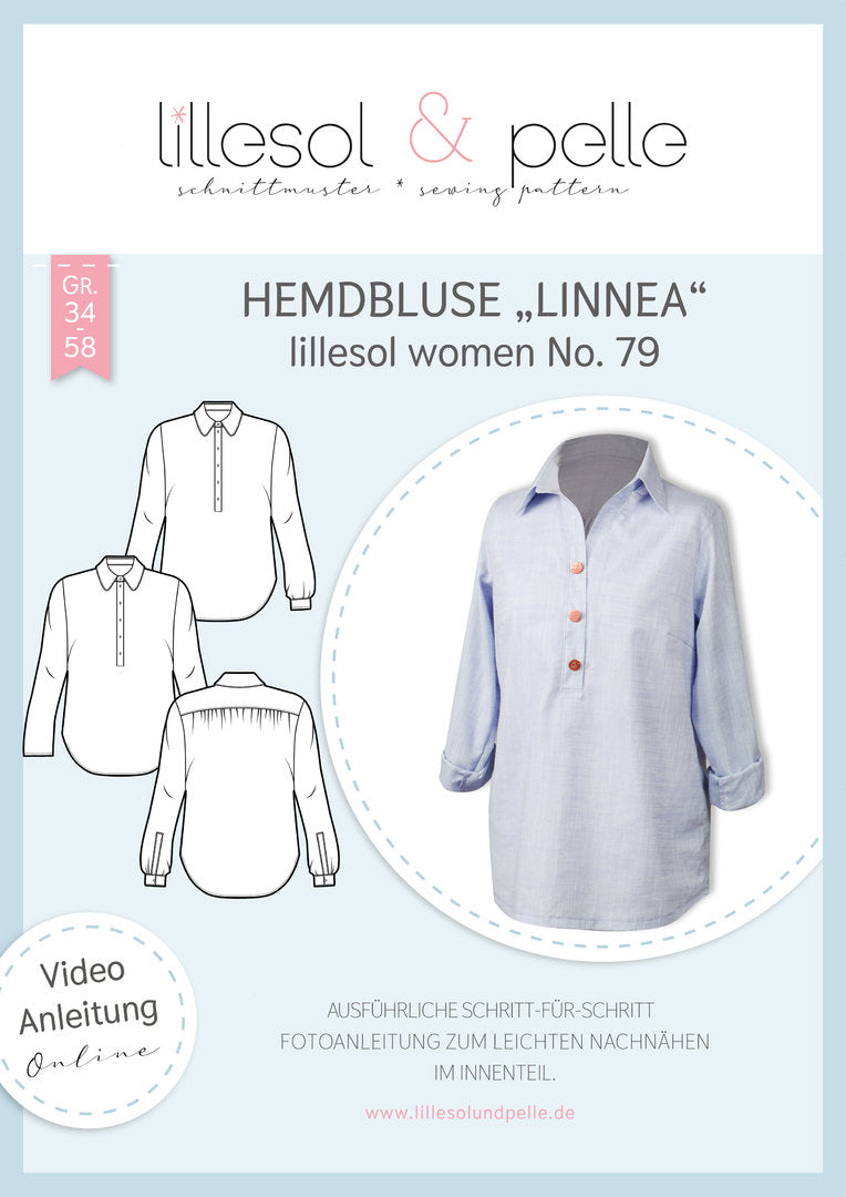 Lillesol & Pelle shirt blouse Linnea (paper pattern)