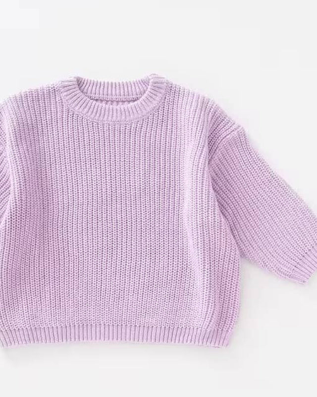 Strickpullover Flieder