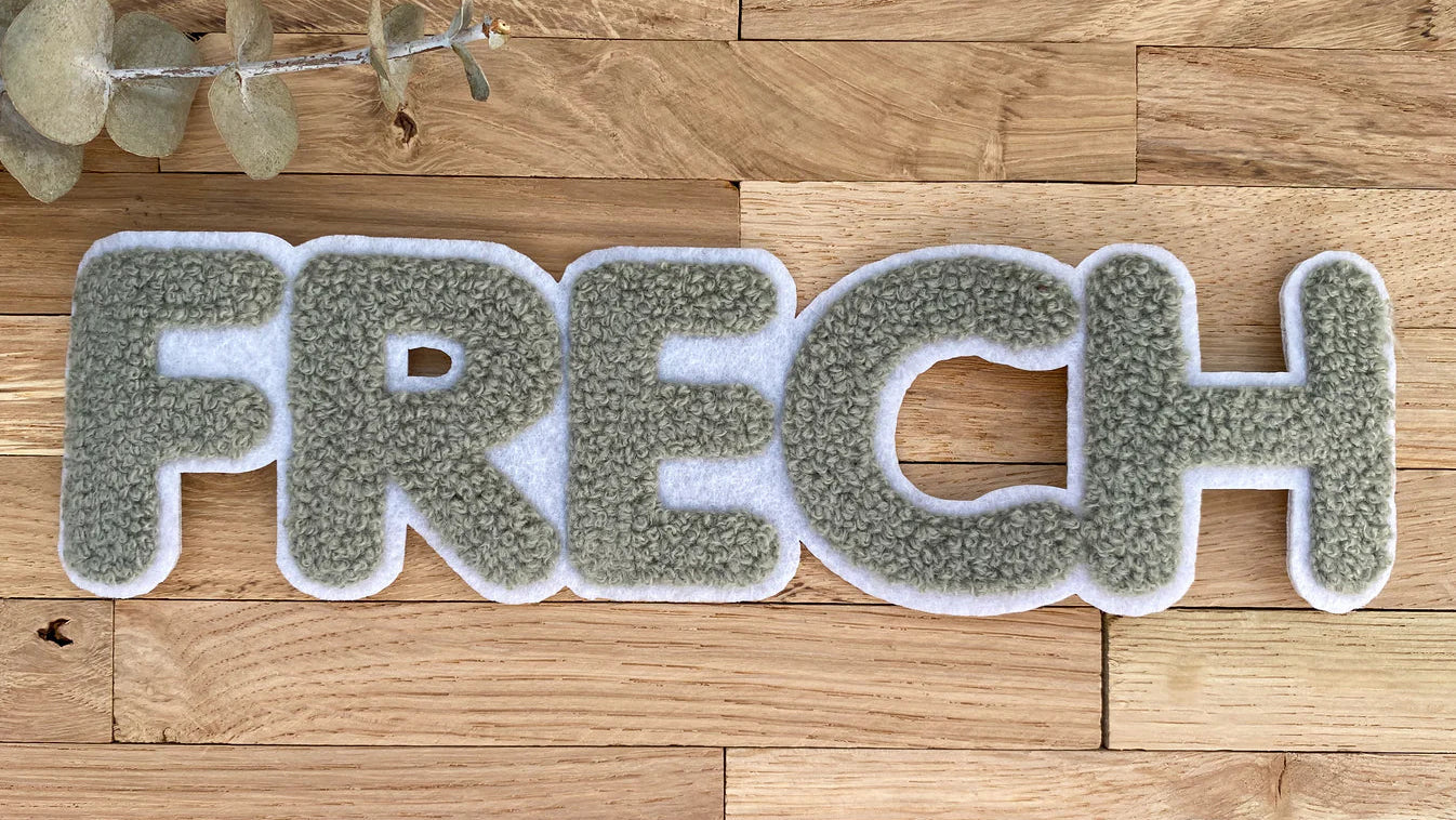 Chenille Patch Frech