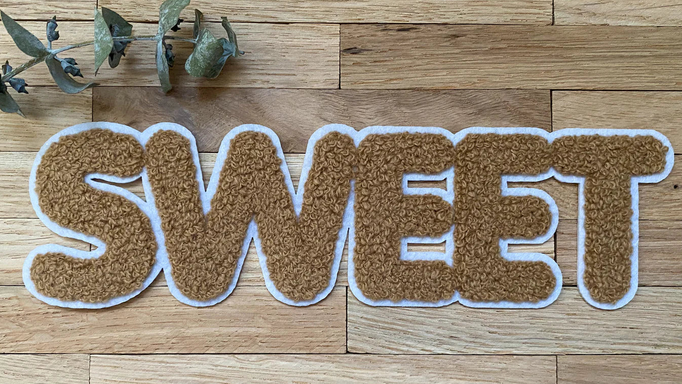 Chenille Patch Sweet