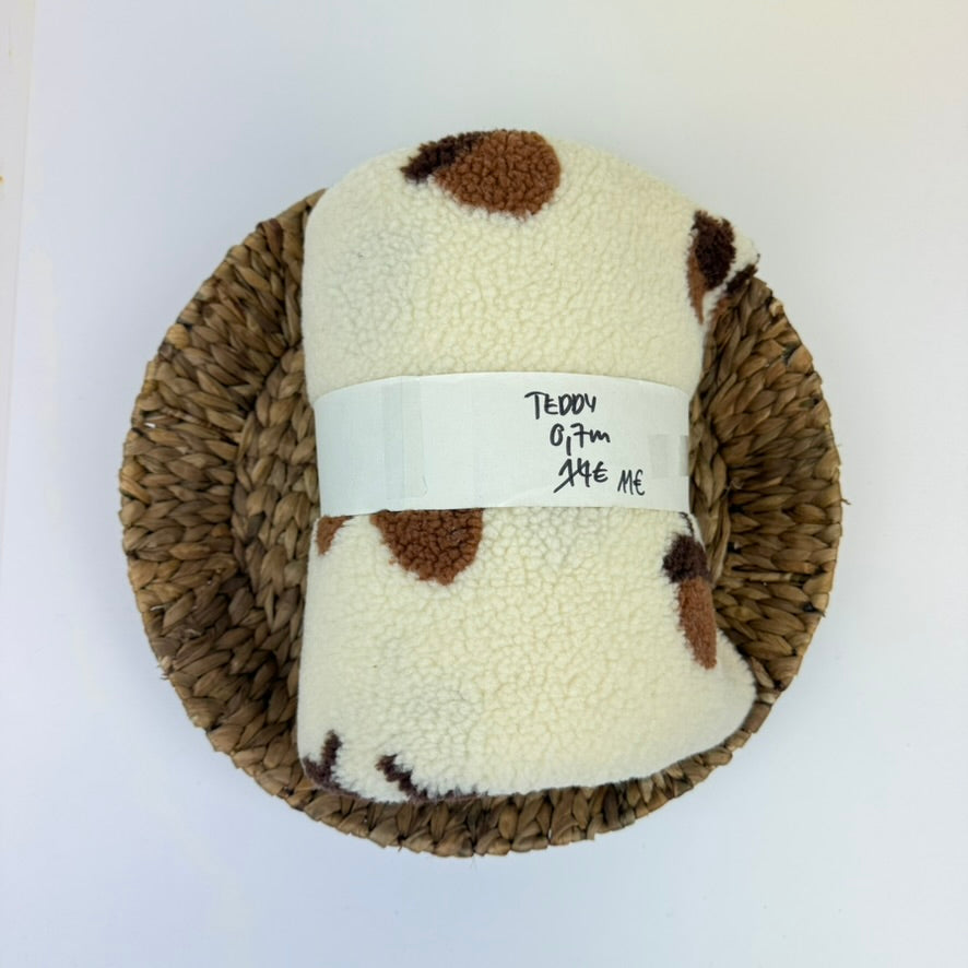 0,7m Teddyfleece Eicheln | Rest