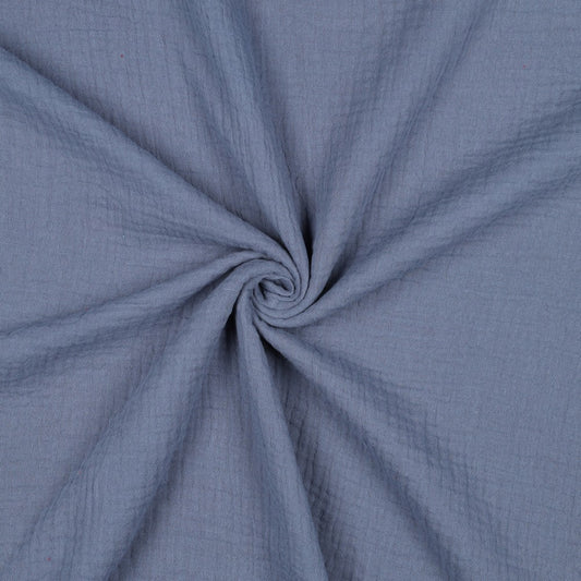 Musselin Jeansblau (Bio)