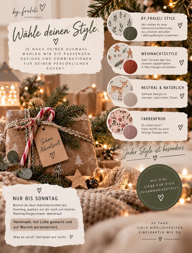 Handmade-Advent – dein persönliches Adventstürchen | by_fraleli
