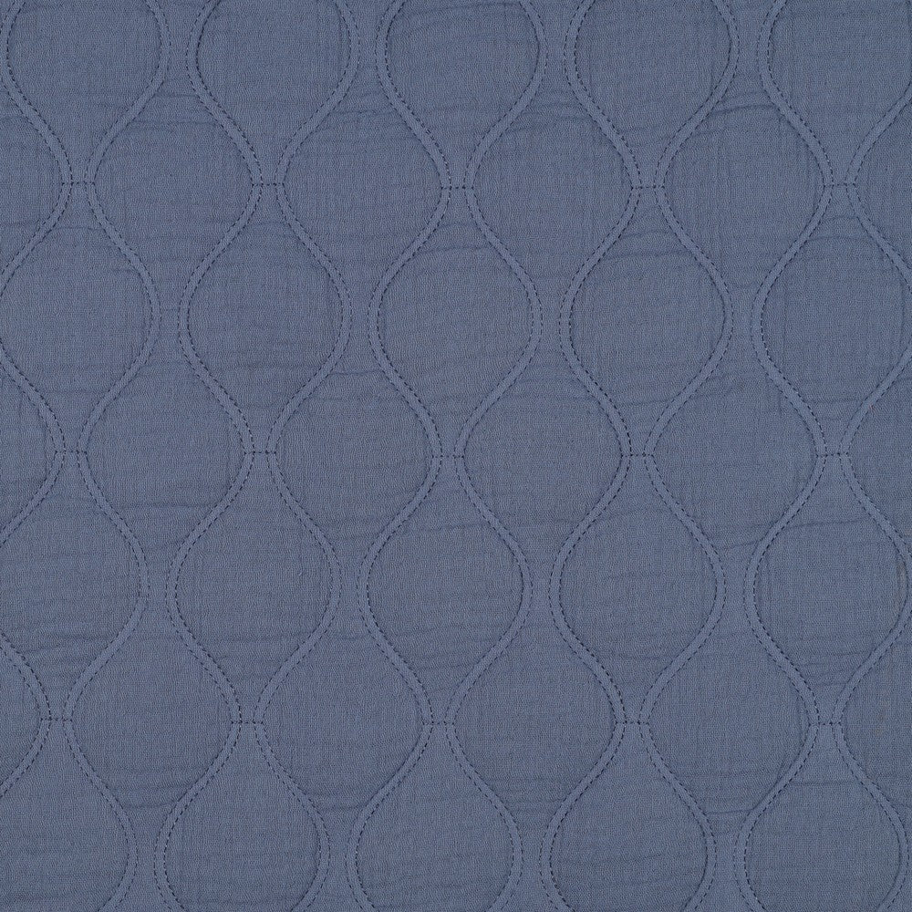 Stepp-Musselin "Jeansblau"