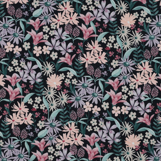 Cotton Jersey "Flower Magenta" LIMITED EDITION