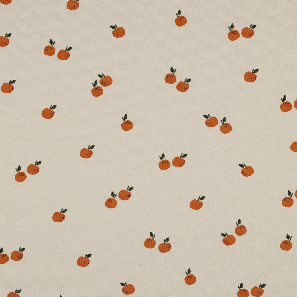 Baumwolljersey "Naturals - Aprikosen" (Bio)