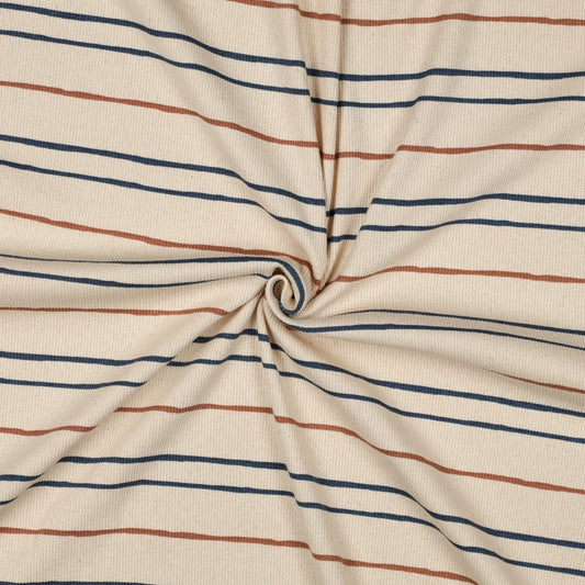 Ribjersey Naturals - irregular Stripes (Bio)