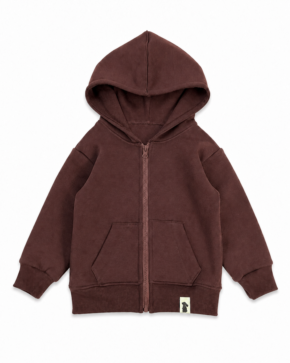 Heavy-Sweatjacke – Tannengrün & Pflaume | Handmade