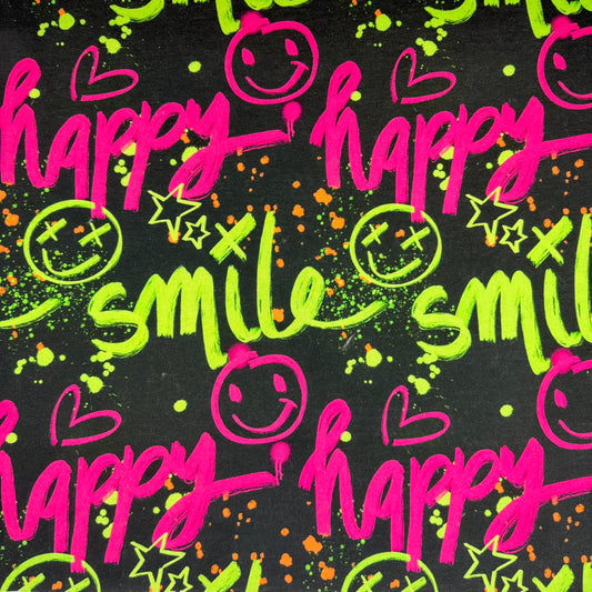 Sweat Happy Schwarz | Swafing