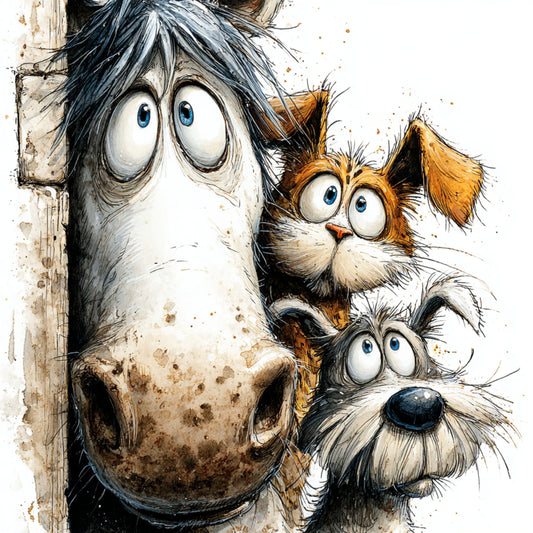 Bügelbild Tier Crew