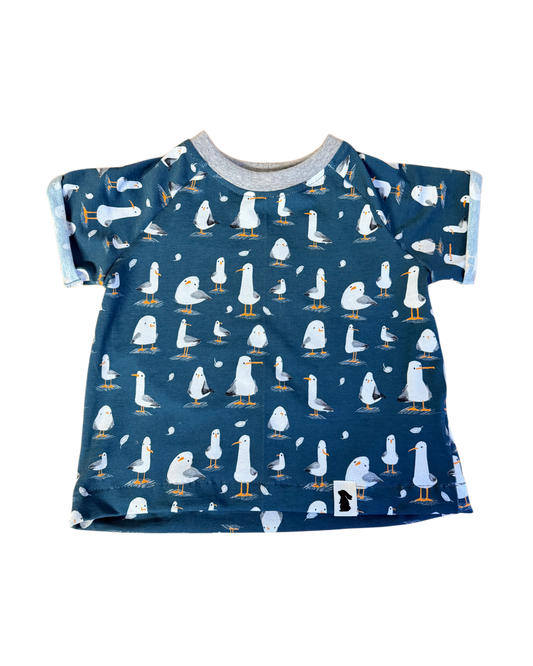 Oversized-Shirt Möwe Tiefblau