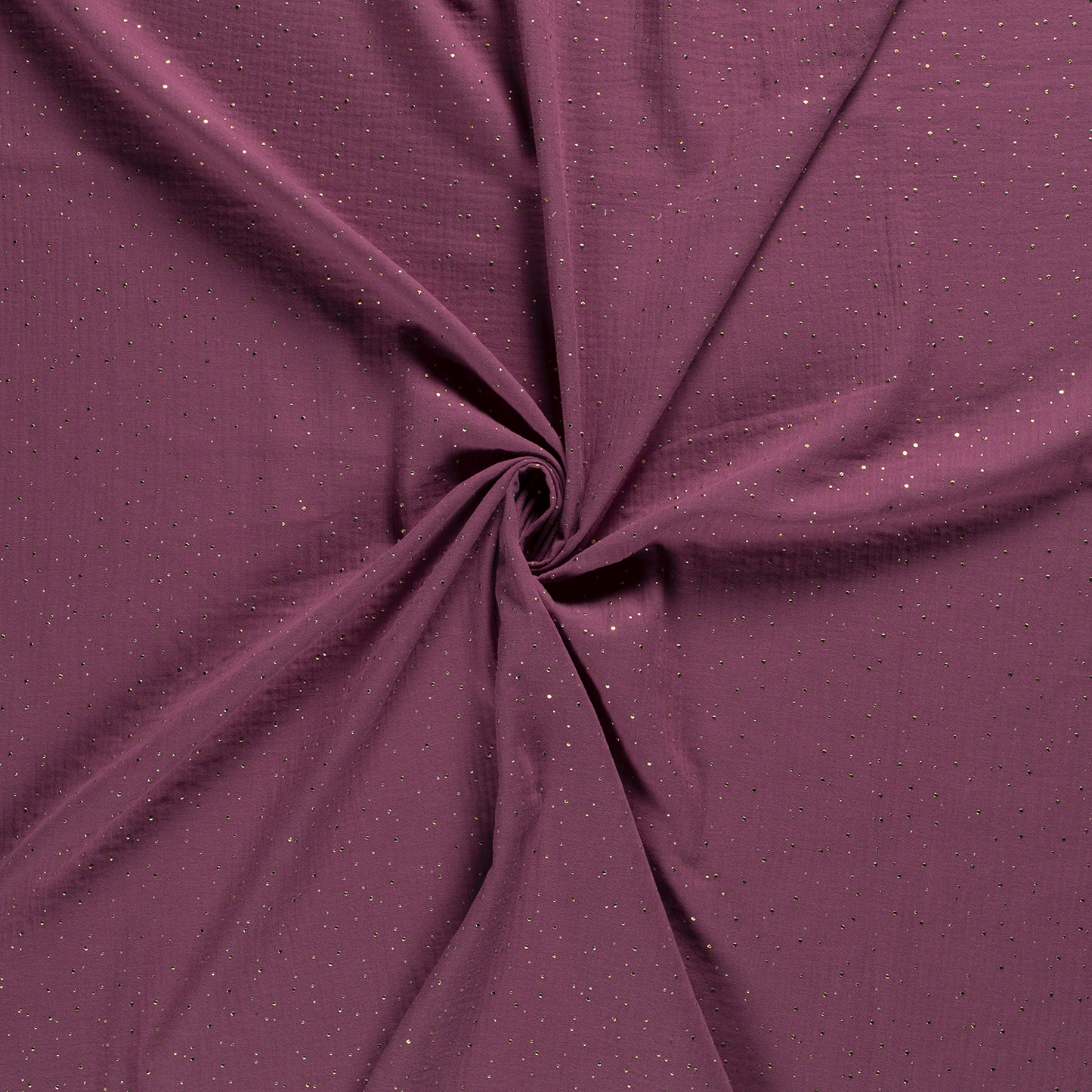 Musselin Goldpunke Mauve