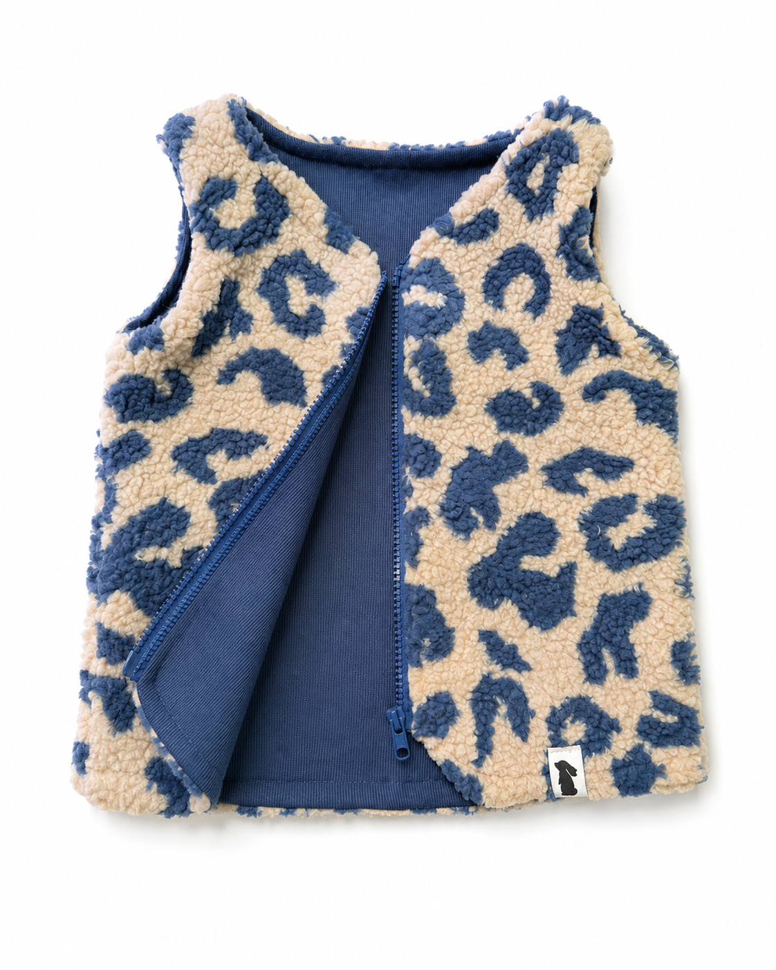 Teddyweste Leo Blau | Mini-Me