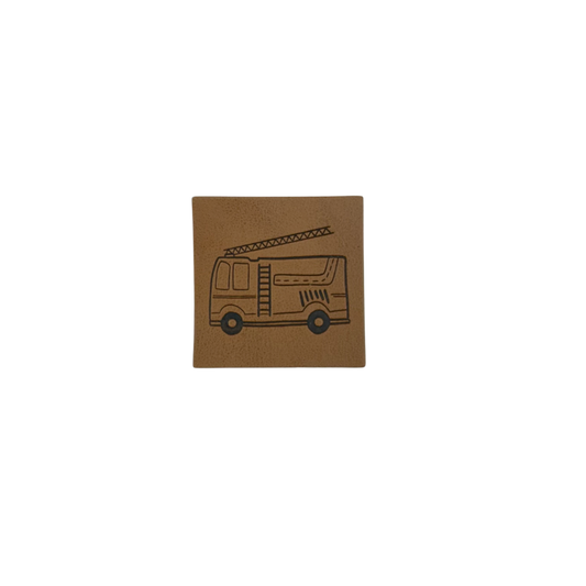 Kunstlederlabel "Feuerwehr"