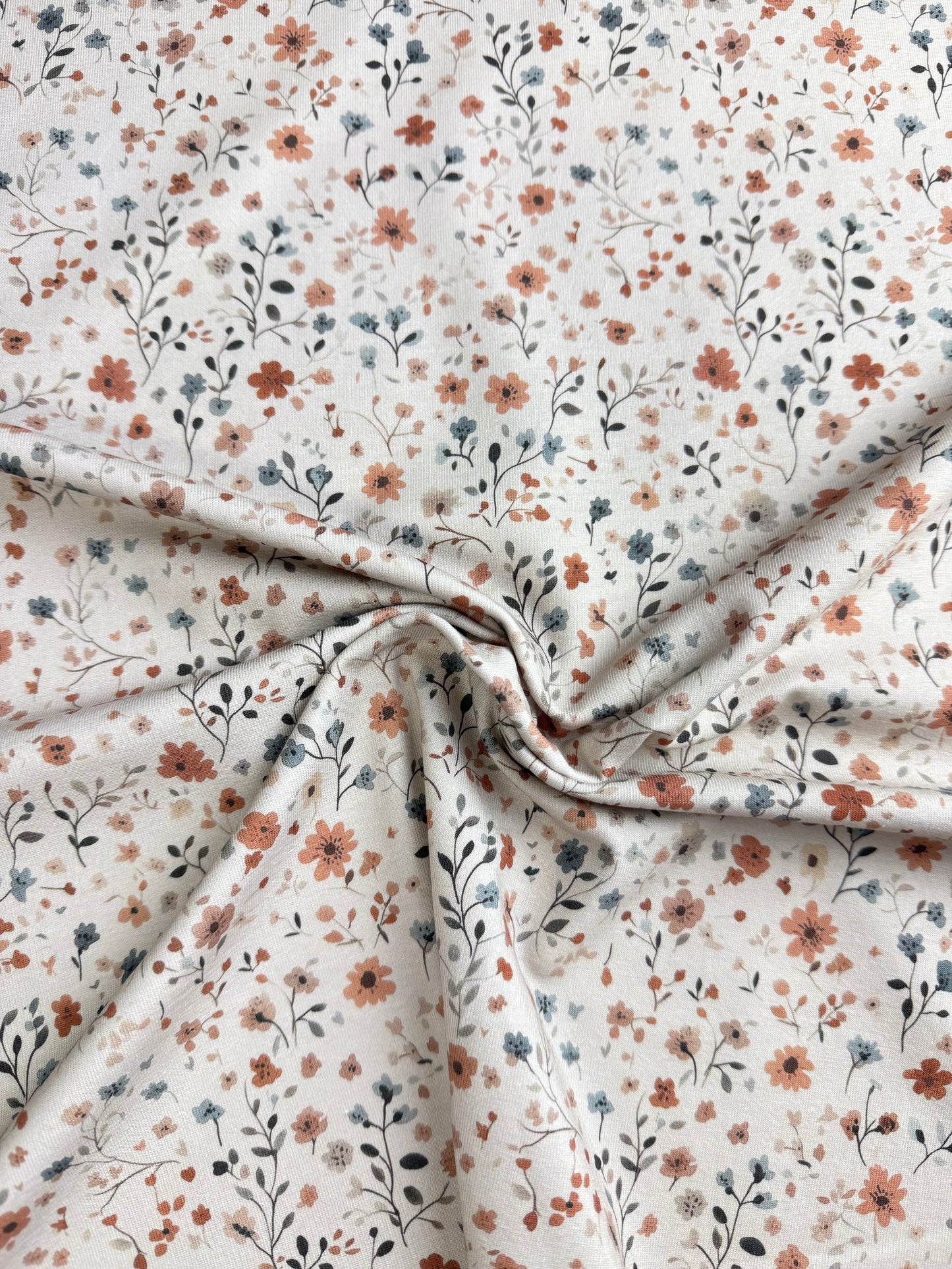 Jersey Blume Beige (Bio)