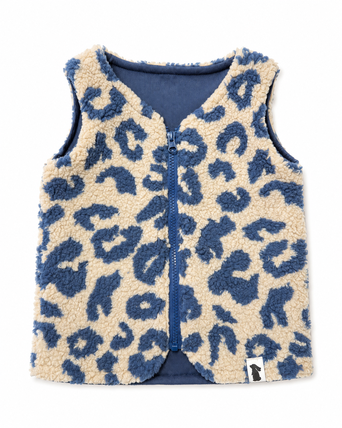 Teddyweste Leo Blau | Mini-Me