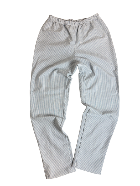 Leinenhose Damen Stripes Hellblau