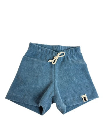 Shorty Frotteejersey Jeansblau