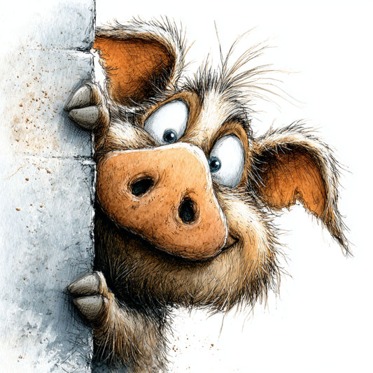 Bügelbild Schweinchen