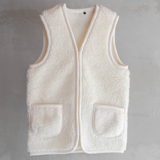 Wollweste Damen – Ecru