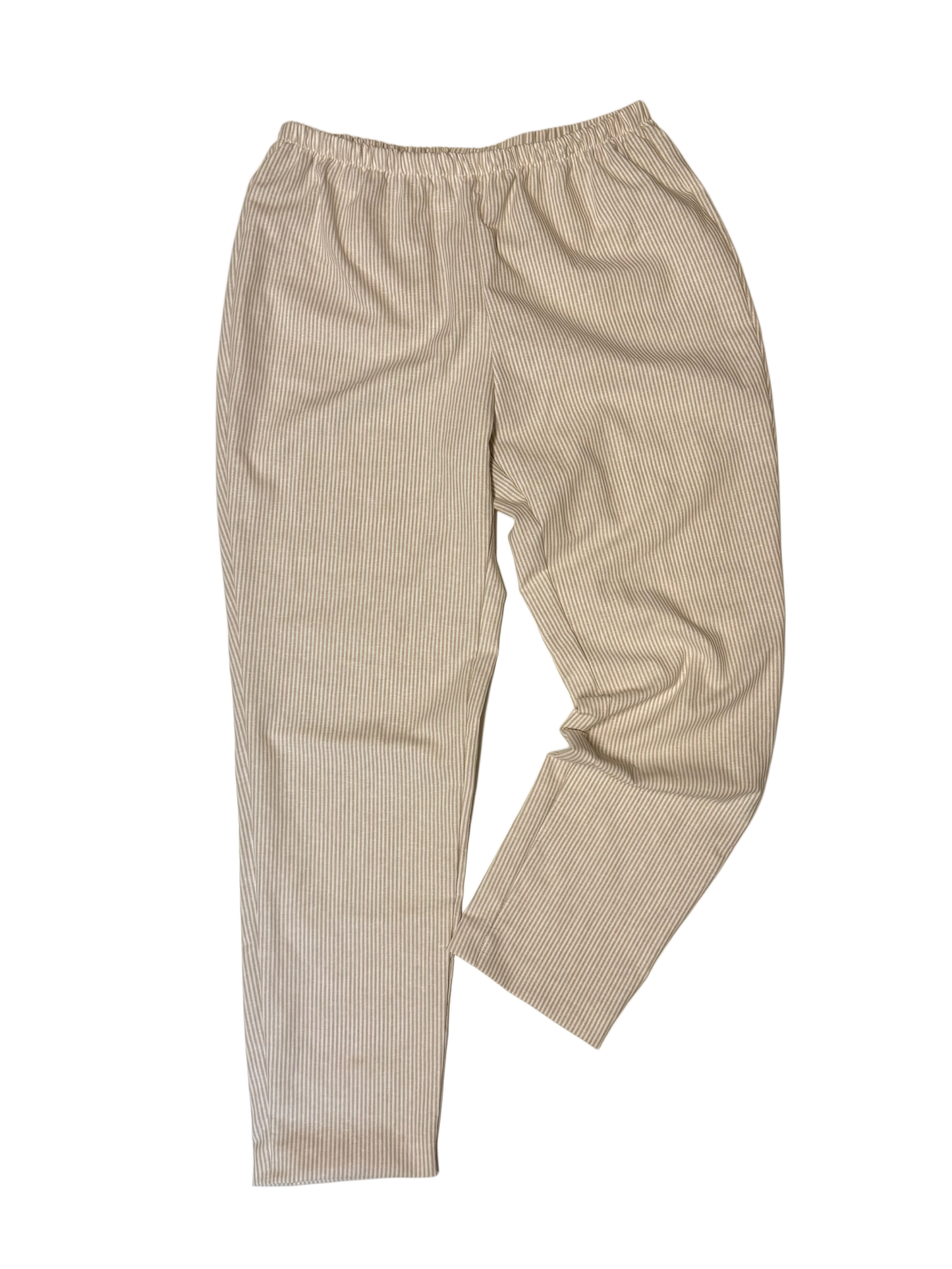 Leinenhose Damen Stripes Hellbeige LAST PIECE