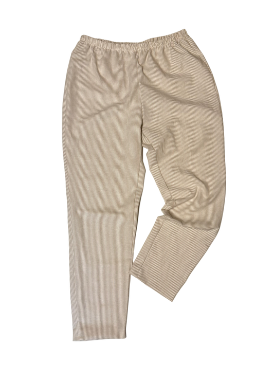 Leinenhose Damen Stripes Hellbeige LAST PIECE