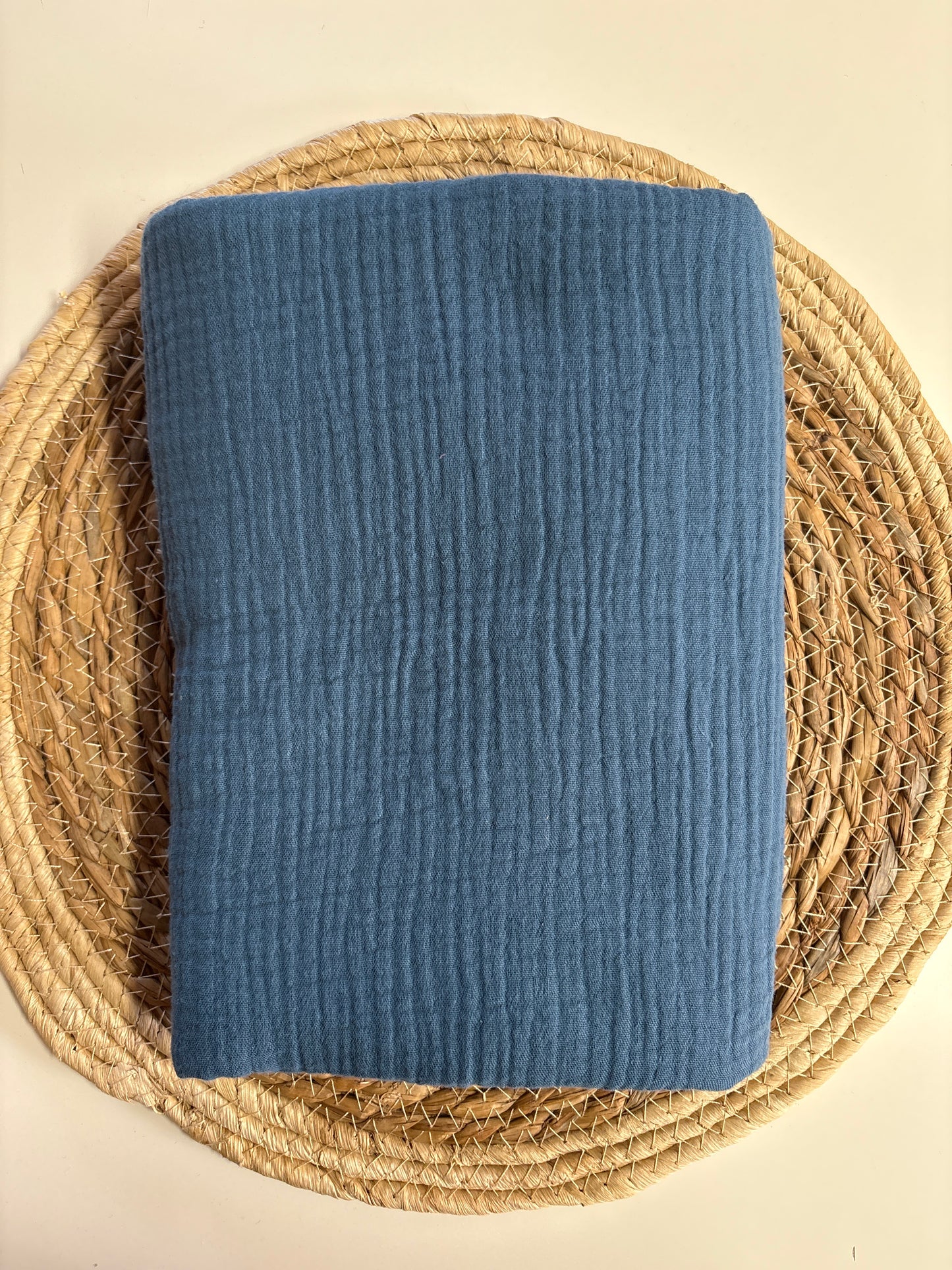 Rest Musselin Jeansblau (Bio)