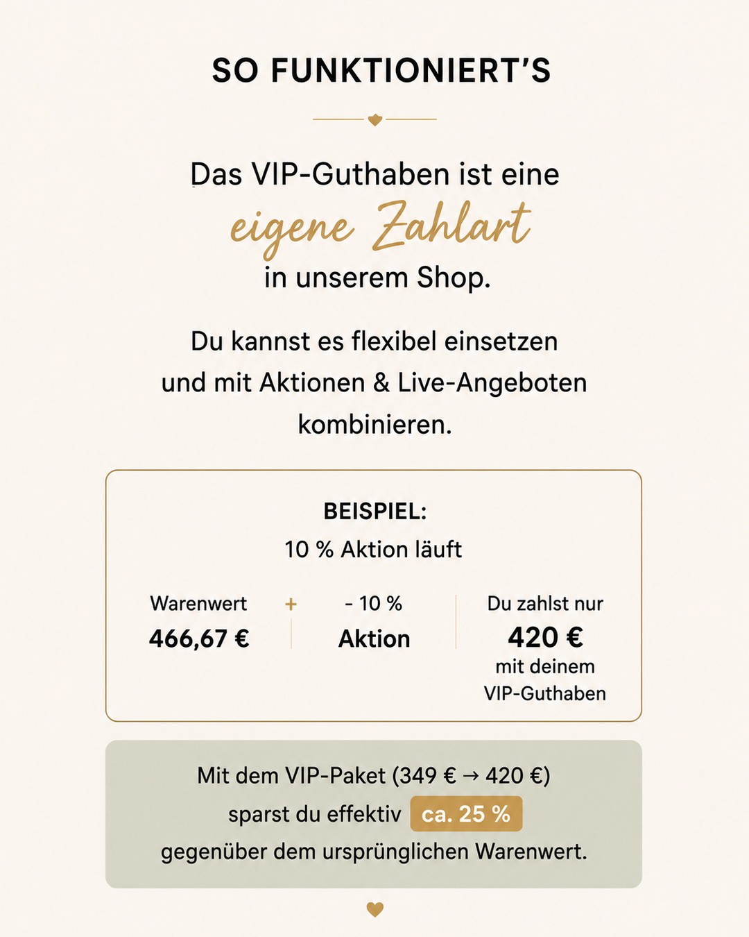 VIP-Guthaben | Mehr Guthaben als du zahlst