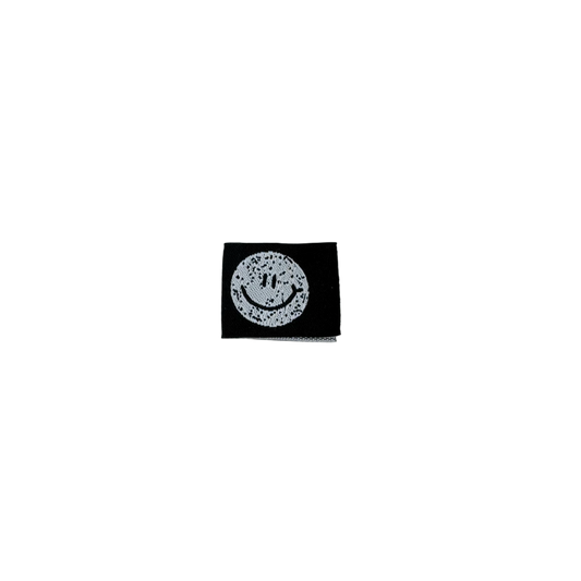 Weblabel "Smiley schwarz