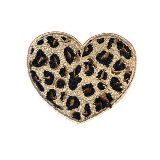 Chenille Patch "Leo Herz" (Groß)
