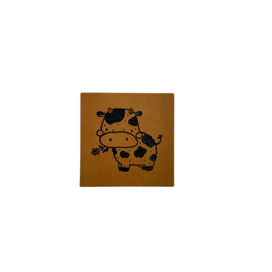 Kunstlederlabel "Kuh"