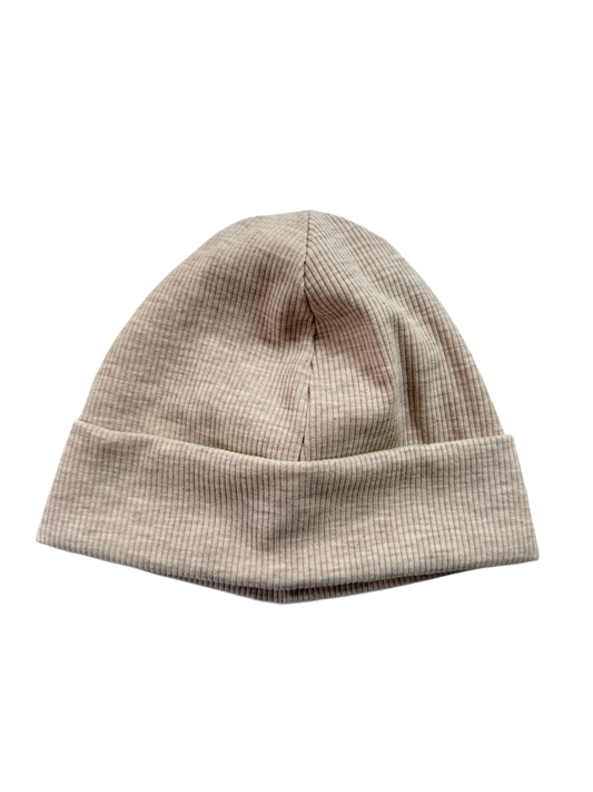 Mütze Hellbeige mel. (personalisierbar)