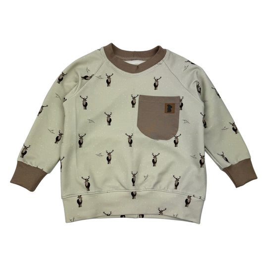 Raglan-Sweater "Hirsch" Gr. 92