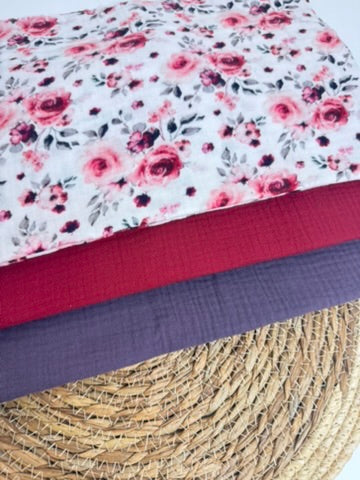 Musselindecke handmade | ca. 130 x 175 cm
