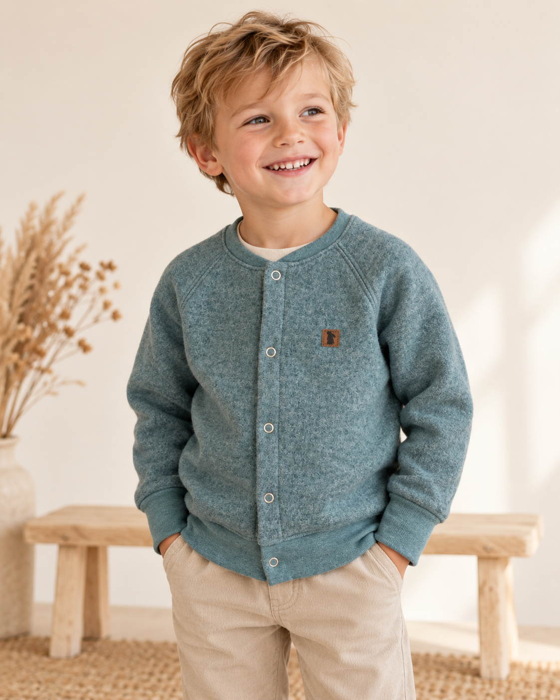 Merino-Cardigan Altbeere | Fix&Fertig