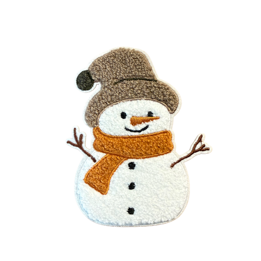 Chenille Patch "Schneemann" (Klein)