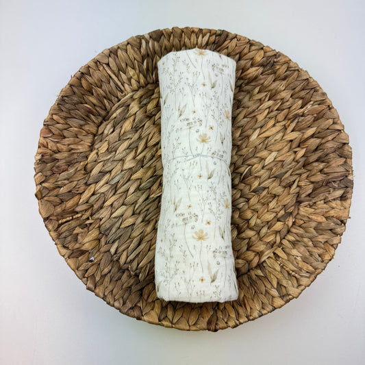 1 m Musselin Naturblume (Rest)