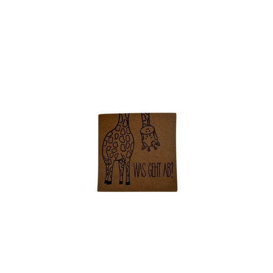 Kunstlederlabel "Giraffe"