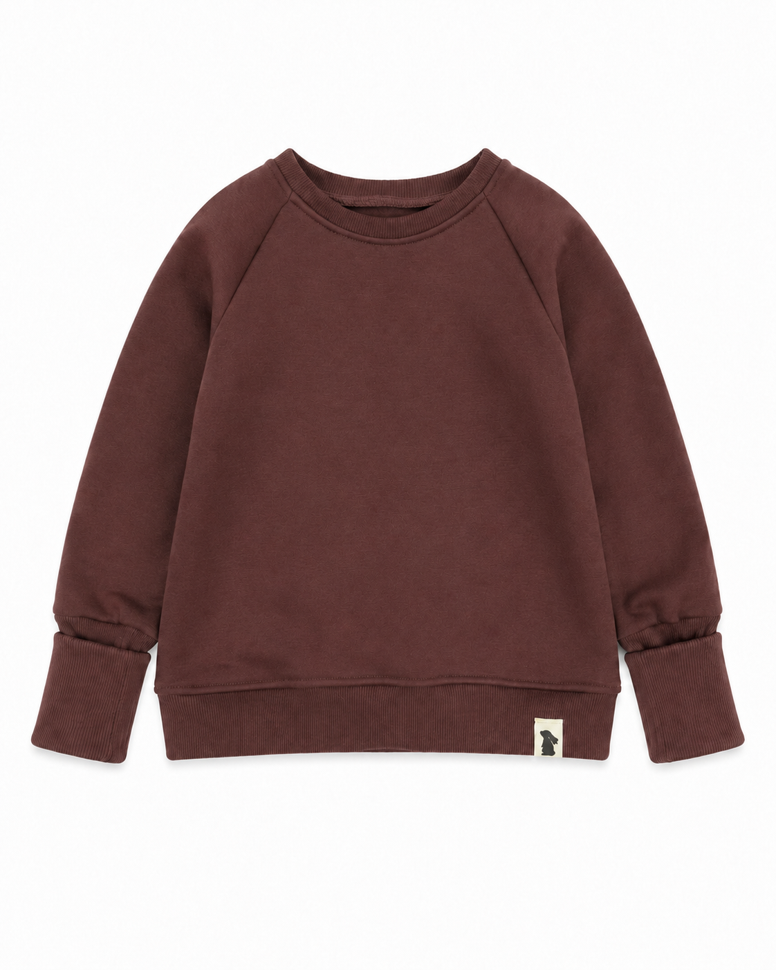 Heavy-Sweat Raglan-Sweater – Tannengrün & Pflaume | Handmade