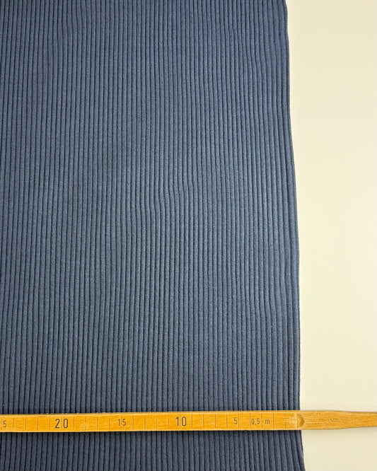 Rib-Bündchen Blau