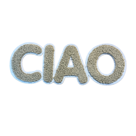 Chenille Patch "Ciao" (Groß)