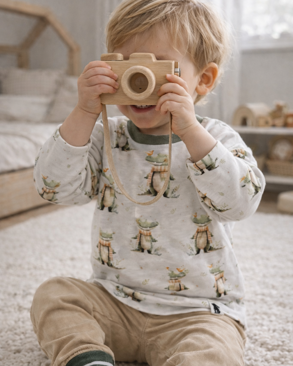 French Terry "Kroko" (Bio) - Vorbestellung