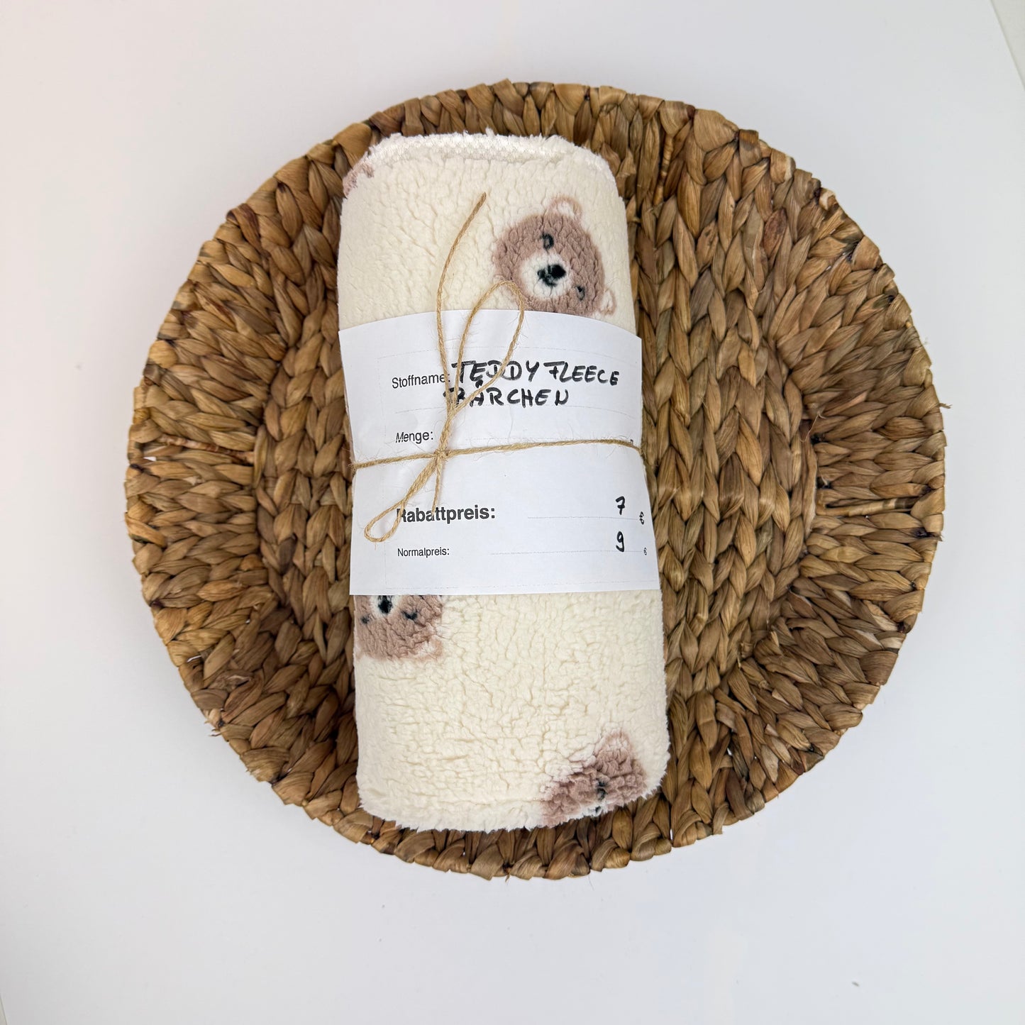 0,5m Teddyfleece Herzen Bärchen | Rest