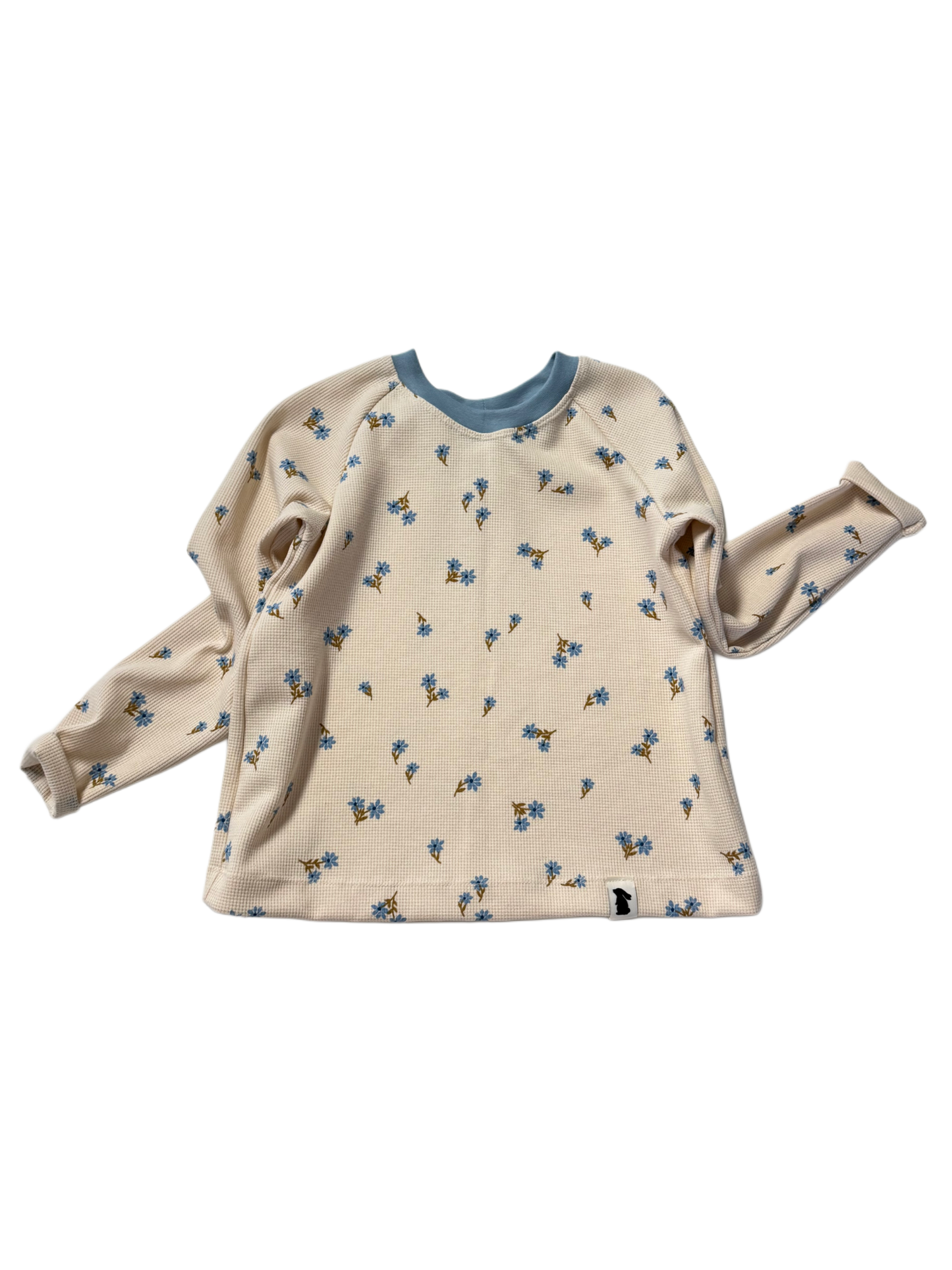 Oversized-Shirt "blaue Blume"