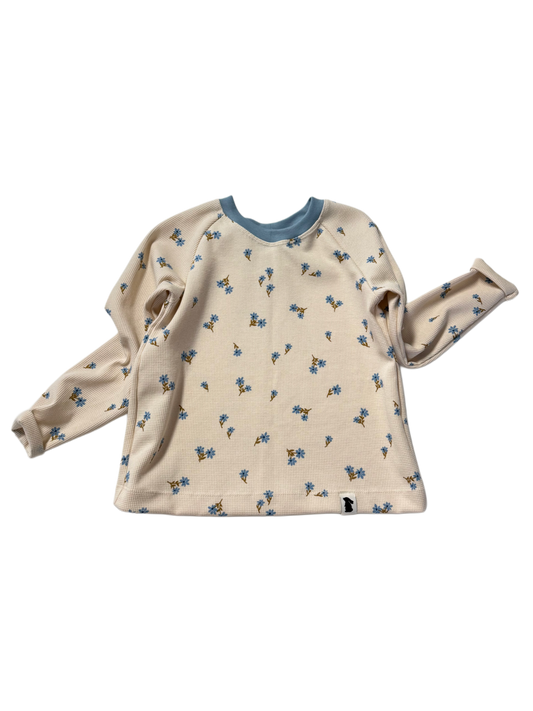 Oversized-Shirt "blaue Blume"