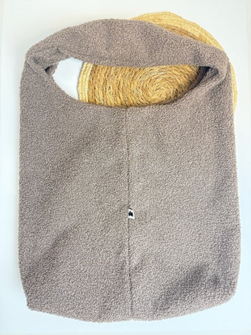 Boho-Bag Bouclé Taupe