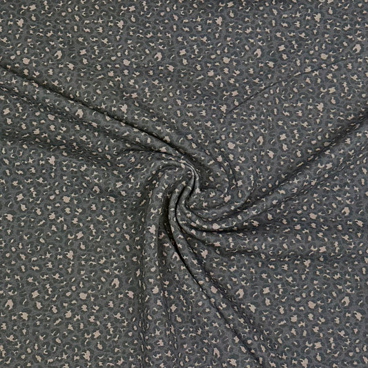 Rib jersey "Gray-blue"