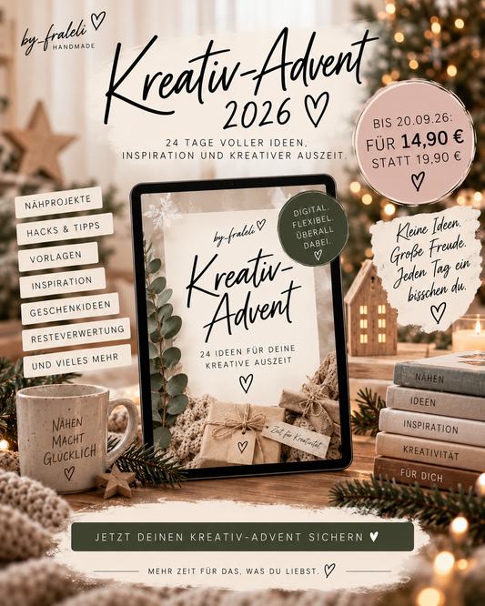 Kreativ-Advent 2026 – 24 kreative Adventstürchen | by_fraleli