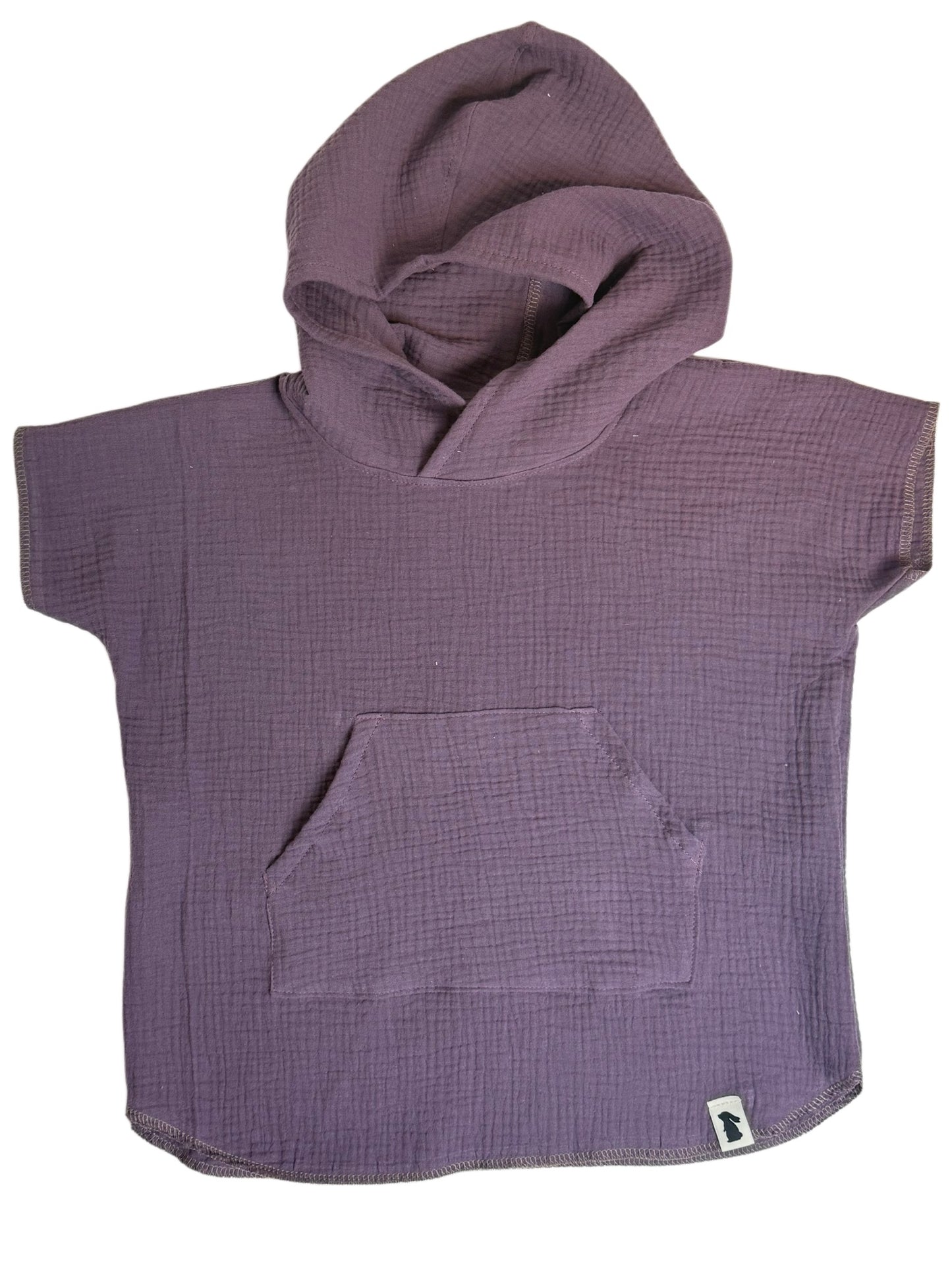 Musselinponcho Dusty Lila