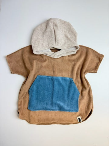 Frottee-Poncho Latte